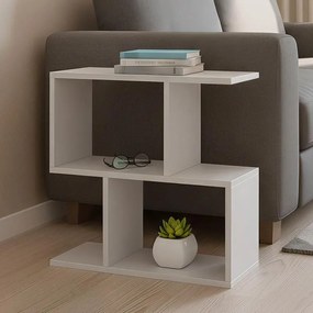 Βοηθητικό τραπέζι Kora μελαμίνης λευκό 60x20x60εκ 60x20x60 εκ.