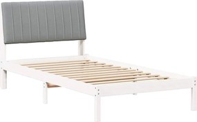vidaXL Σκελετός Κρεβατιού Λευκό 100 x 200 cm Στερεά ξυλεία πεύκου
