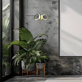 Φωτιστικό Τοίχου Tesoro 15W 4000K Χρυσό