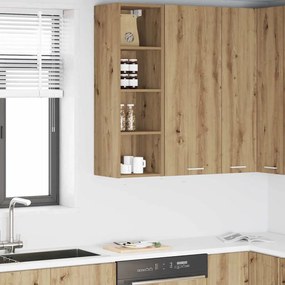 vidaXL Κρεμαστό ντουλάπι με αποθήκευση Artisan Oak 30 x 29,5 x 100 εκ.