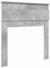 vidaXL Κεφαλάρι με κεφαλάρι Σκυρόδεμα Γκρι 100 cm Επεξεργασμένο ξύλο