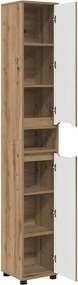 vidaXL Ντουλάπι Μπάνιου Artisan Oak 30,5 x 30 x 195 εκ