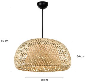 Ceiling light Tetla beige-green D38x80cm 38x38x80 εκ.