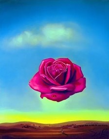 Εκτύπωση τέχνης Salvador Dali - Medative Rose, Salvador Dalí