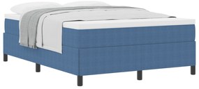 vidaXL Κρεβάτι Μπλε 160x200 εκ Καμπυλωτό Υλικό