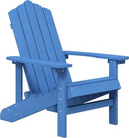 vidaXL Καρέκλα Κήπου Adirondack Θαλασσί από HDPE