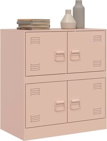 vidaXL Ντουλάπι Ροζ 67 x 39 x 73 εκ. από Ατσάλι