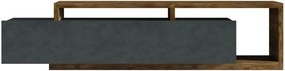 Έπιπλο τηλεόρασης Bron-Φυσικό σκούρο-Ανθρακί