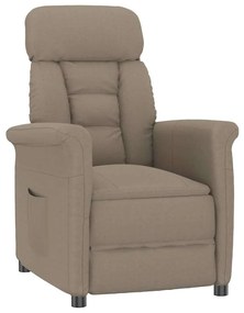 vidaXL Ανακλινόμενη Καρέκλα Ταμπά Taupe 70.5 x 96.5 x 95 cm