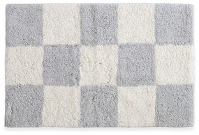Ταπέτο Μπάνιου Chess Light Grey Nef-Nef Homeware 50 X 80 100% Cotton