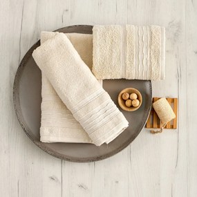 Πετσέτες Μπάνιου (Σετ 3τμχ) Sb Home Evelyn 460gsm Εκρού