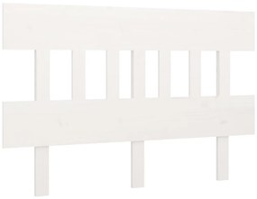 vidaXL Κεφαλάρι Κρεβατιού Λευκό 183,5x3x81 εκ. Μασίφ Ξύλο Πεύκου