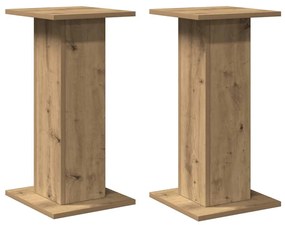 vidaXL Βάσεις Ηχείων 2 τεμ. Αρτισιανή Δρυς 30x30x60 εκ. Επεξ. Ξύλο