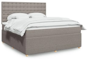 ΚΡΕΒΑΤΙ BOXSPRING ΜΕ ΣΤΡΩΜΑ TAUPE 180X200 ΕΚ. ΥΦΑΣΜΑΤΙΝΟ 3294453