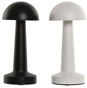 Επιτραπέζιο Φωτιστικό Home ESPRIT Λευκό Μαύρο 9 x 9 x 22 cm (x2)