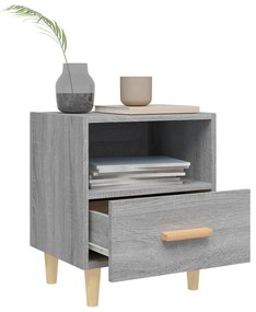 vidaXL Κομοδίνο Γκρι Sonoma 40 x 35 x 47 εκ.