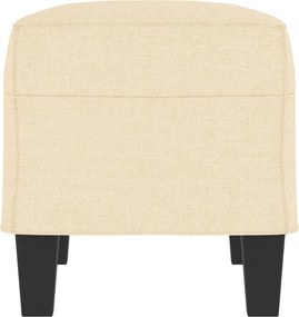 vidaXL Πάγκος Κρεμ 70 x 35 x 41 εκ. Υφασμάτινος