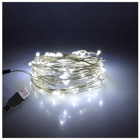 Διακοσμητική Γιρλάντα 5m 50 LED USB 3W 6000K Χάλκινο 79731 Globostar-79731-Χάλκινο 79731