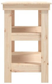 vidaXL Πάγκος Εργασίας 78,5 x 50 x 80 εκ. από Μασίφ Ξύλο Πεύκου