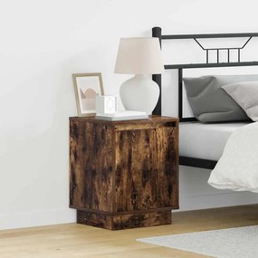 vidaXL Κομοδίνο με Καπνιστή δρυς 39 x 34.5 x 50 εκ. Επεξεργασμένο ξύλο
