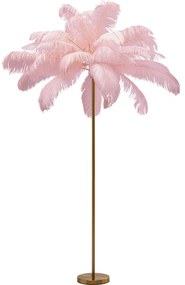 Φωτιστικό Δαπέδου Feather Palm Ροζ 65 x 65 x 165 εκ.Ε27 - Χρυσό