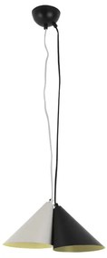 Φωτιστικό Οροφής EF23P233BG 2ΧΕ14 D32ΧΗ120 Black-Grey Aca Decor Metal