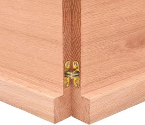 vidaXL Επιφ Τραπεζιού Αν Καφέ 140x50x(2-4)εκ. Επεξ. Μασίφ Ξύλο Δρυός