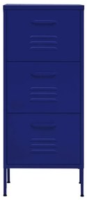 Ντουλάπι Αποθήκευσης Ναυτικό Μπλε 42,5x35x101,5 εκ. από Ατσάλι - Μπλε