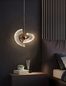 Μοντέρνο Κρεμαστό Φωτιστικό LED Χρυσός ΜεταλλικόΣχεδιασμός 30x100 cm