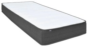 Κρεβάτι Boxspring Σκούρο Γκρι 90 x 200 εκ. Υφασμάτινο - Γκρι