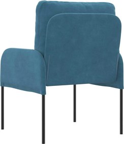 vidaXL Καναπέδες με μαξιλάρι 55cm Μπλε Κόντρα πλακέ