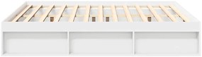 vidaXL Πλαίσιο Κρεβατιού Λευκό 180 x 200 εκ. Super King