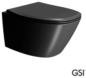 GSI Modo Λεκάνη Κρεμαστή με κάλυμμα βακελίτη Slim Soft Close αποσπώμενο Ardesia
