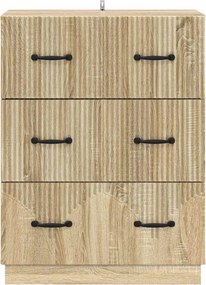 vidaXL Ντουλάπι με Συρτάρια Sonoma Δρυς 66 x 34,5 x 87 εκ.