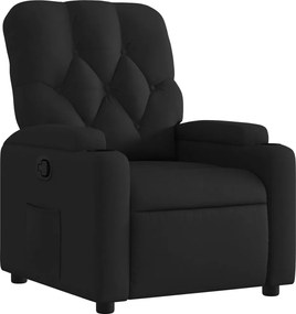 vidaXL Πολυθρόνα Ανακλινόμενη Μαύρη Υφασμάτινη