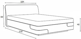 Κρεβάτι ξύλινο NORDIC 180x200 DIOMMI 45-760