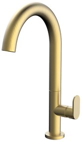 Μπαταρία Νιπτήρα Ψηλή με βαλβίδα clic-clac Αντικέ Χρυσό Armando Vicario Slim Brushed Gold 500041-201