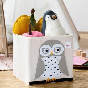 3Sprouts Τετράγωνο καλάθι για τα παιχνίδια, Owl