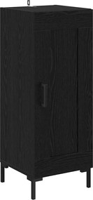 vidaXL Highboard Μαύρη Οξυά 34,5 x 34 x 180 εκ. Επεξεργασμένο ξύλο