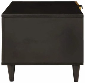 vidaXL Τραπεζάκι σαλονιού Μαύρο και Χρυσό 80 x 50 x 40 cm