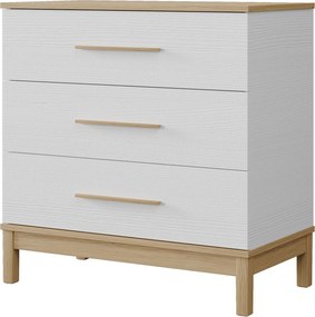 Συρταριέρα Ξύλο / Λευκό Δρυς DEPIE 90x48x91.75