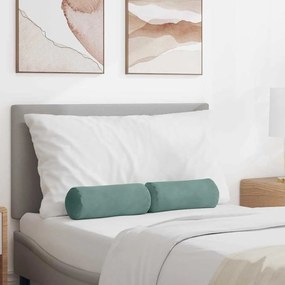 vidaXL Μαξιλάρια Στήριγμα 2 pcs Θαλασσί Ø 15 x 40 εκ