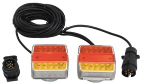 vidaXL Φώτα Τρέιλερ 2 τεμ. Κόκκινα 10,5x7,5x10 εκ. LED Λαμπτήρας 12V