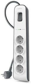 Πολύπριζο με 4 Πρίζες με διακόπτη Belkin BSV400VF2M Λευκό