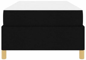 vidaXL Σκελετός Κρεβατιού με στρώμα Μαύρο 90 x 190 cm ύφασμα