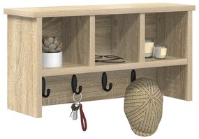 vidaXL Τοίχου Κρεμάστρα Sonoma Δρυς 50 x 16 x 26 εκ Επεξεργασμένο ξύλο
