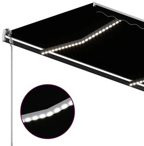 ΤΕΝΤΑ ΑΥΤΟΜΑΤΗ ΜΕ LED &amp; ΑΙΣΘΗΤΗΡΑ ΑΝΕΜΟΥ ΑΝΘΡΑΚΙ 4 X 3,5 Μ. 3070234