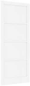 vidaXL Πόρτα Εσωτερικής Χρήσης 'ORKDAL' Λευκή 93x232x4 εκ. Μασίφ Ξύλου Πεύκου