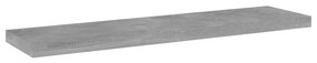 VidaXL Ράφια Βιβλιοθήκης 4 τεμ. Γκρι Σκυροδ. 40x10x1,5 εκ. Επεξ.Ξύλο