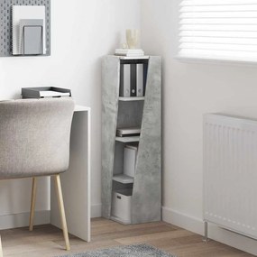 vidaXL Γωνιακό Ντουλάπι Σκυρόδεμα Γκρι 27,5x27x102εκ